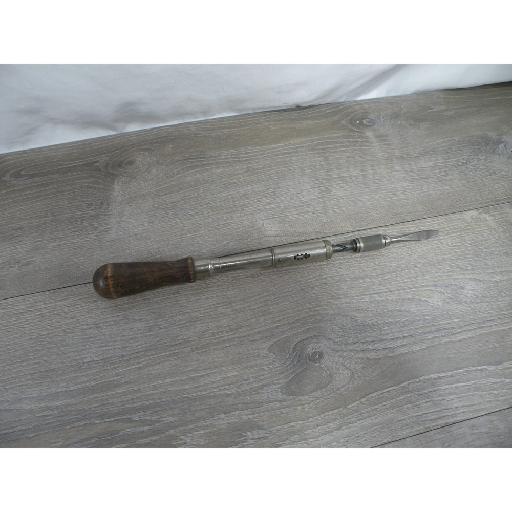 Vintage Yankee No. 30 North Bros. Spiral Ratchet Screwdriver Push Drill Tool USA